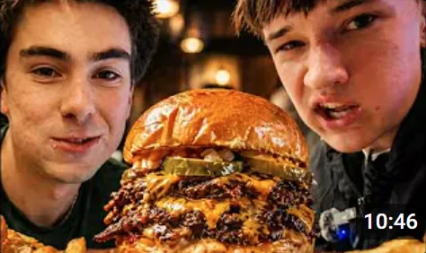 Student-produced burger comparison video