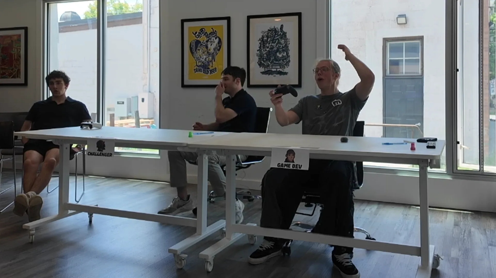 A player testing Devoid during a high-score event at The Valley Hub